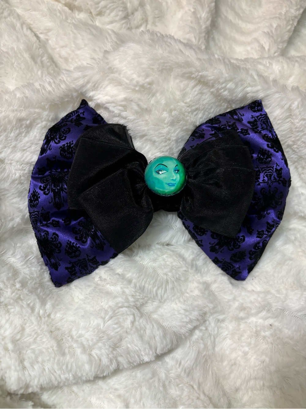 Disney Swap Your Bow Madam Leota Haunted Mansion Bow For Headband Or Hair Clip.